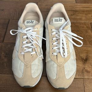Nike Beige and White Athletic Shoes